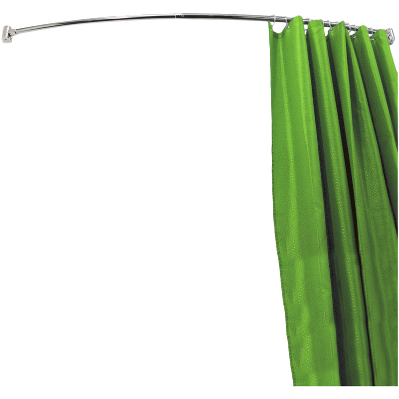 House Additions 196cm Adjustable Curved Fixed Shower Curtain Rail